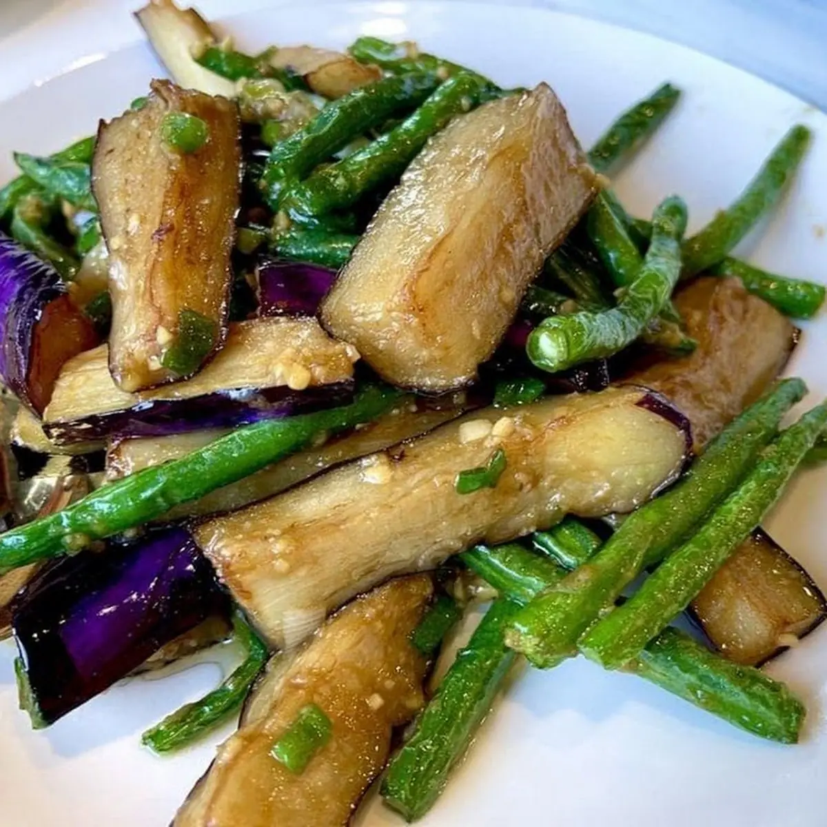 eggplant string beans 四季豆茄子